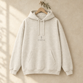 Hoodie Le Sceau écru délavé, vue de face